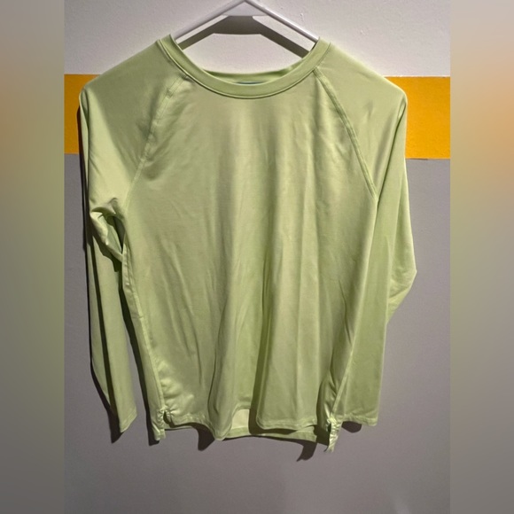 Boys All in Motion Long Sleeve Large 12/14 Neon Yellow - Picture 1 of 3